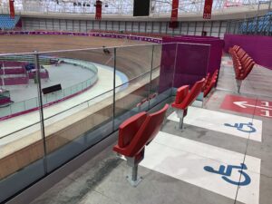 Accessible seating at the Lima 2019 velodrome